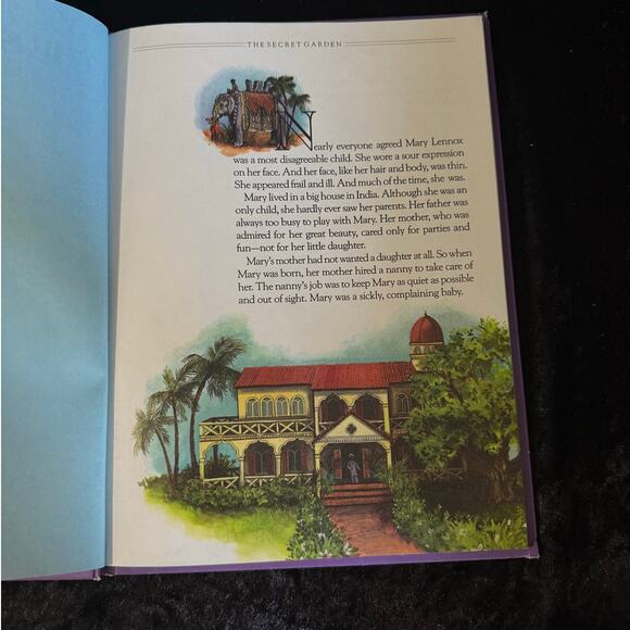 The Secret Garden by Frances Hodgson Burnett | 1988 | VTG Troll Illustrated Book - Picture 3 of 9